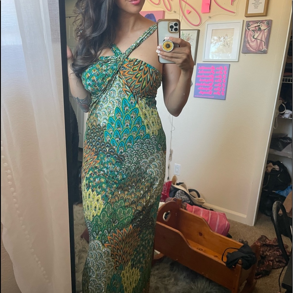 Printed maxi dress